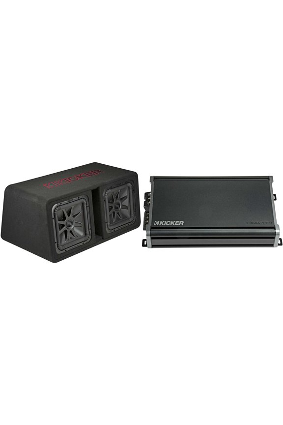 45DL7R122 Dual 12" L7R 2-Ohm Loaded Vented Enclosure - w/ CXA1200.1 Amp Bundle