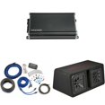 thumbnail image 1 of Kicker 45DL7R122 Dual 12" L7R 2-Ohm Loaded Vented Enclosure - w/ CXA1200.1 Amp, Wiring Kit Bundle, 1 of 8