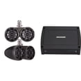 thumbnail image 1 of Kicker 45KMTDC65 Dual 6.5" Black Coaxial Tower System & 400 Watt Marine Amp with tube-clamp mounting, 1 of 7