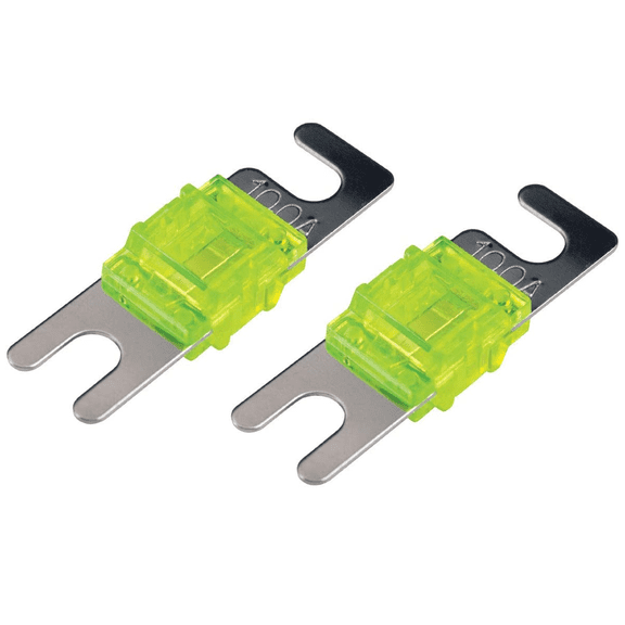 New Kicker 46AFS100 Car Audio AFL (Mini ANL Fuses) 100 Amp Fuse 2 Pack Pair AFS100