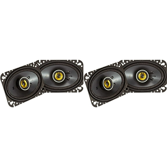 Kicker 46CSC464 CS-Series CSC46 4x6-Inch (100x160mm) Coaxial Speakers w/ 46CSC464 4x6" Coaxial Bundle