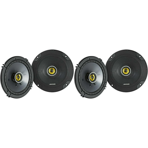 Kicker 46CSC654 CS-Series CSC65 6.5-Inch (160mm) Coaxial Speakers w/ 46CSC654 6.5" Coaxial Bundle
