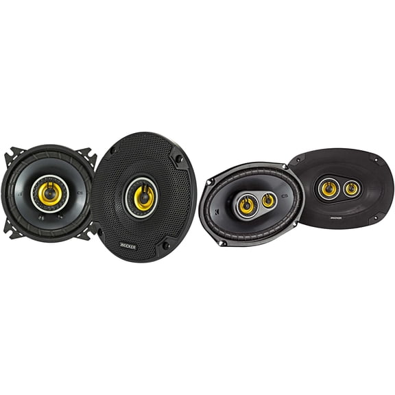 Kicker 46CSC6934 CS-Series CSC693 6x9-Inch (160x230mm) 3-Way Speakers w/ 46CSC44 4" Coaxial Bundle