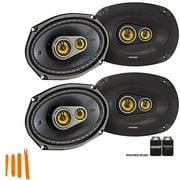 Kicker 46CSC6934 - Two Pairs Of CS-Series CSC693 6x9-Inch 160x230mm 3-Way Speakers, 4-Ohm 2 Pairs