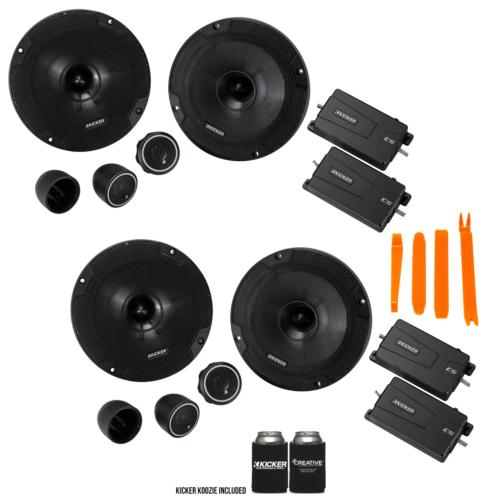 Kicker Component Kicker 46CSS654 - Two Pairs Of CS-Series CSS65 6.5-Inch (160mm ...