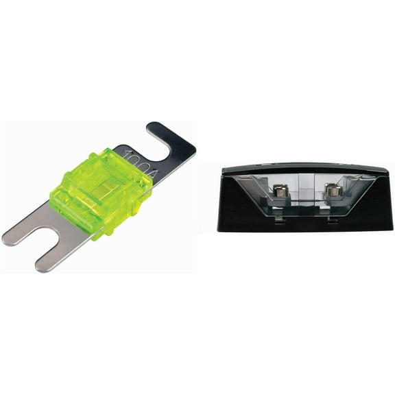 Kicker 46FHD FHD Fuse Holder, Dual AFS & 46AFS100 (2) 100 Amp AFS Fuses Bundle