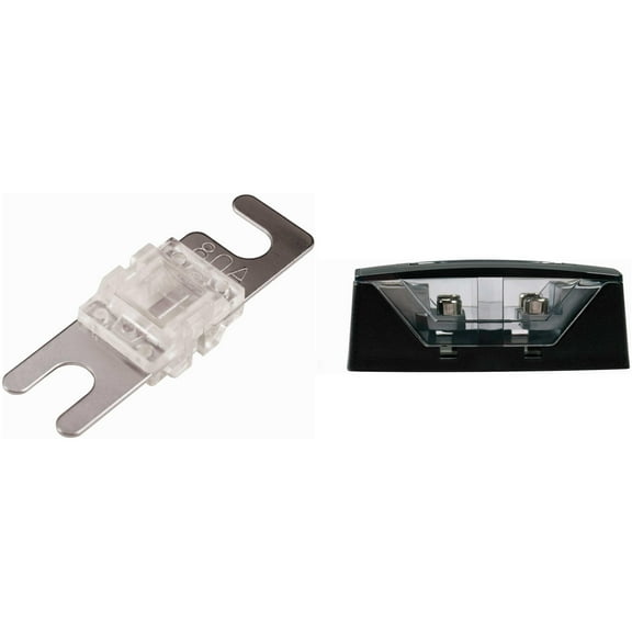 Kicker 46FHD FHD Fuse Holder, Dual AFS & 46AFS80 (2) 80 Amp AFS Fuses Bundle