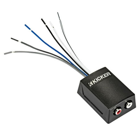 KICKER - K-Series Stereo Line-Output Converter with Remote Turn-On Output - Black