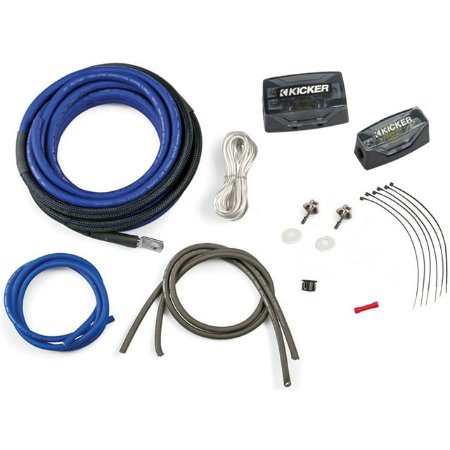 Kicker 46PKD4 Car Audio 4 Gauge OFC Dual Amp Amplifier Install Kit PKD4 New