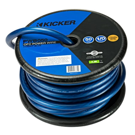 KICKER - 50' Power Cable - Blue