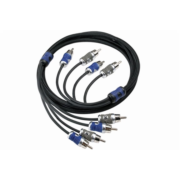 Kicker 46QI44 Car Audio 13 Foot Amp Amplifier 4 Channel Stereo RCA Cable QI44