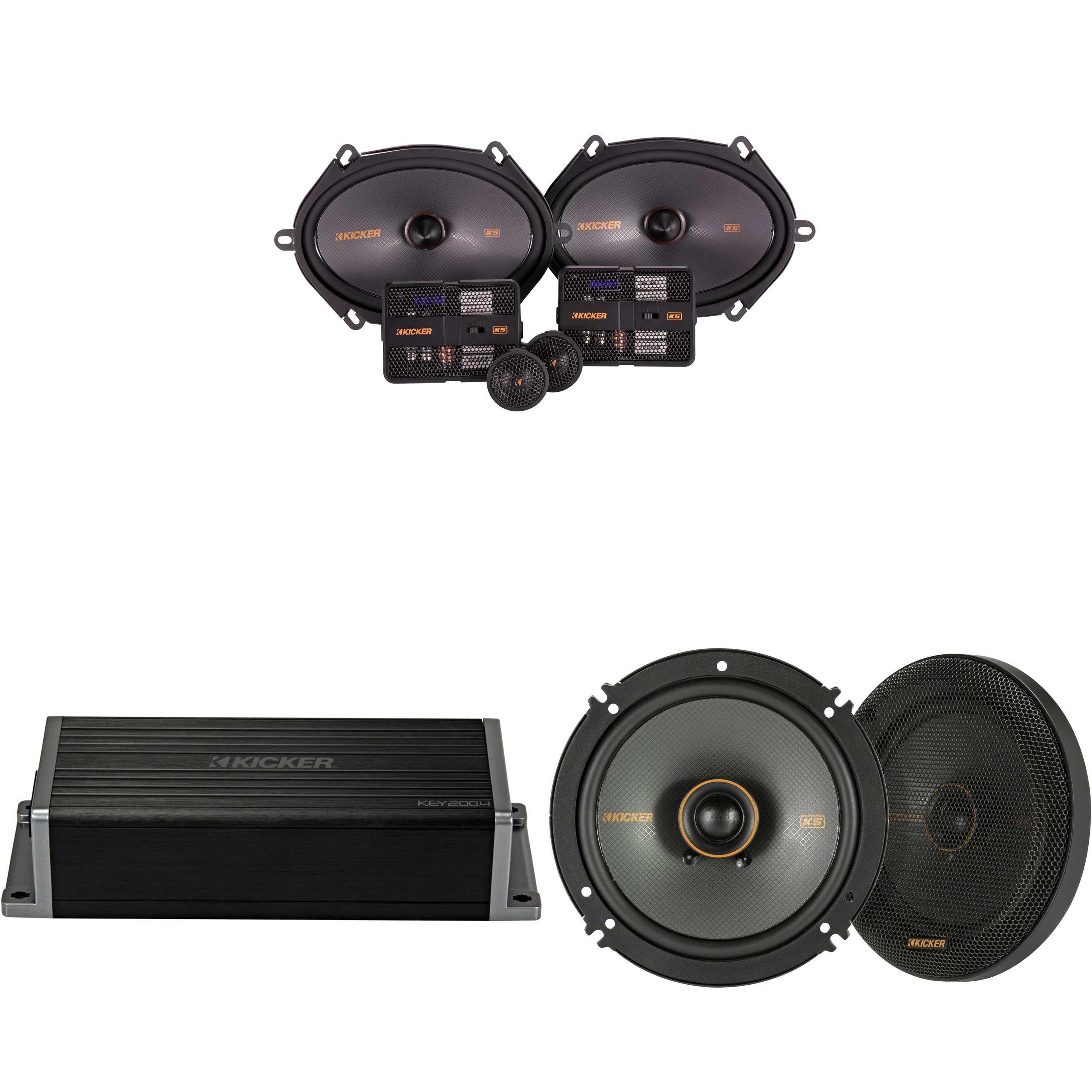 Kicker 47KEY2004 4-Channel DSP Smart Amp w/ 51KSS 6x8