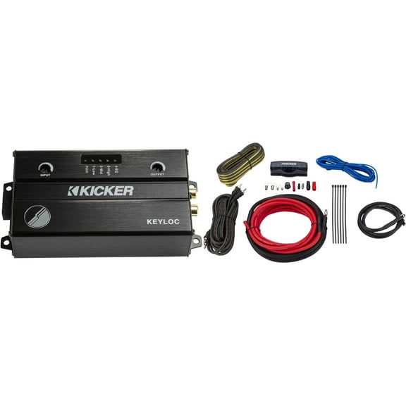 Kicker 47KEYLOC Key Series Smart Powered Line-Out Converter & 47VK8 8AWG 2-Channel Amp Kit