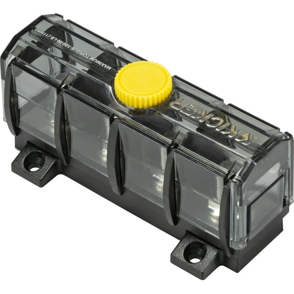 Kicker 47KMDB3 Marine Audio Boat 4 Way Ground Ring Terminal Distribution Block