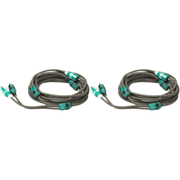 Kicker 47KMI3 Marine Series 2-Ch Rca Interconnect, 3.0m (2 Pair Bundle )