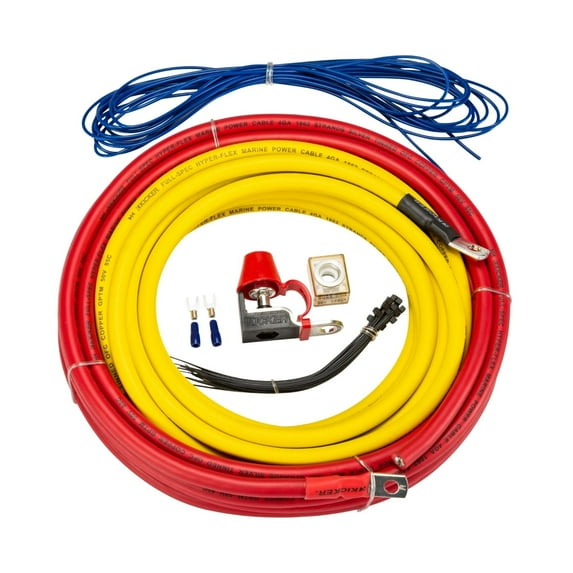 New Kicker 47KMPK4 Marine-Grade Amplifier Wiring Power Kit (4-Gauge)