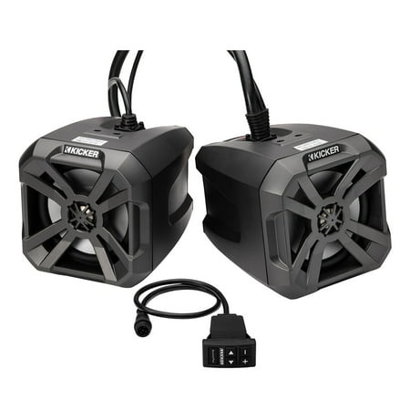 Kicker 48BTCAN65 6.5" (130mm) Bluetooth Powered Speaker Universal Powersport Can