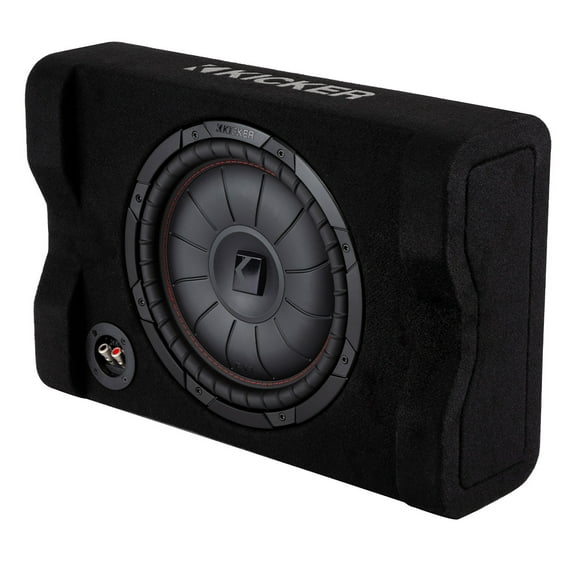 Kicker 48CVTDF122 Sealed Down-Firing Enclosure with 12" 2-Ohm Subwoofer
