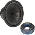 thumbnail image 1 of Kicker 48CWR102 CompR 10" Subwoofer, DVC, 2-ohm - Includes Speaker Wire, 1 of 9