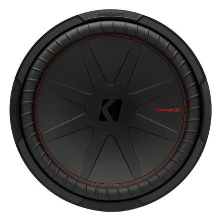 KICKER - CompR 15" Dual-Voice-Coil 2-Ohm Subwoofer - Black