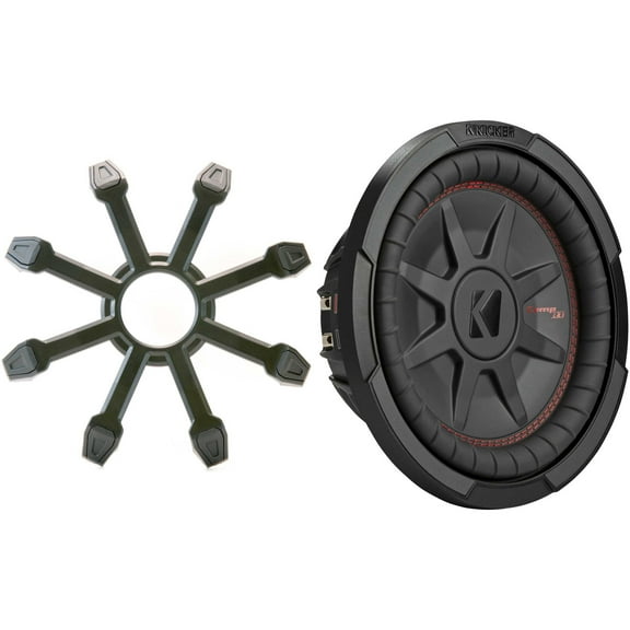 Kicker 48CWRT102 CompRT 10" Subwoofer, DVC, 2-ohm - Includes Grill