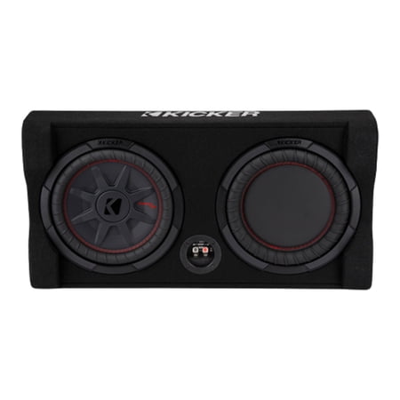 New Kicker 48TRTP102 Sealed Down-Firing 10 Inch CompRT 2-Ohm Subwoofer Enclosure