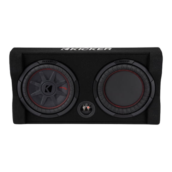 New Kicker 48TRTP102 Sealed Down-Firing 10 Inch CompRT 2-Ohm Subwoofer Enclosure