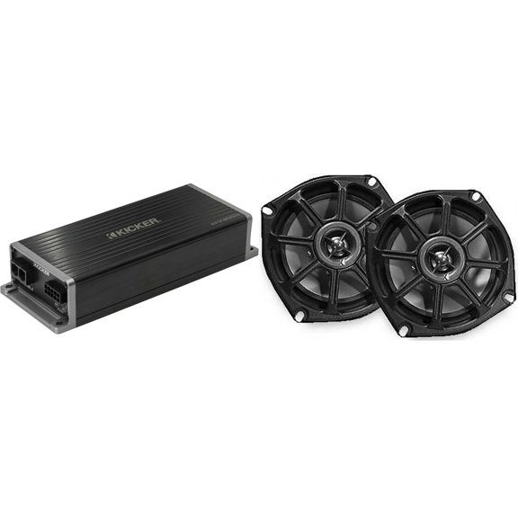 Kicker 5.25" Fairing Speaker Upgrade Kit Compatible with 1998 - 2013 Road Glide (4 ohm )