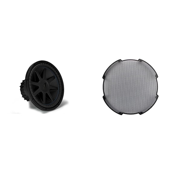 Kicker 50CVX154 CompVX 15 Subwoofer, Dual Voice Coil, 4-Ohm, & 52GR15 Grill Bundle