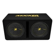 Kicker 50DCWC122 Dual 12 2-Ohm CompC Subwoofers in Vented Enclosure