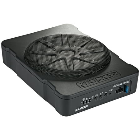 KICKER - Hideaway 10" Compact Powered Subwoofer - Black
