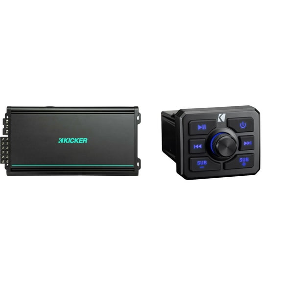 Kicker 51KBTR Powersport Bluetooth Receiver w/ 48KMA6006 Amplifier