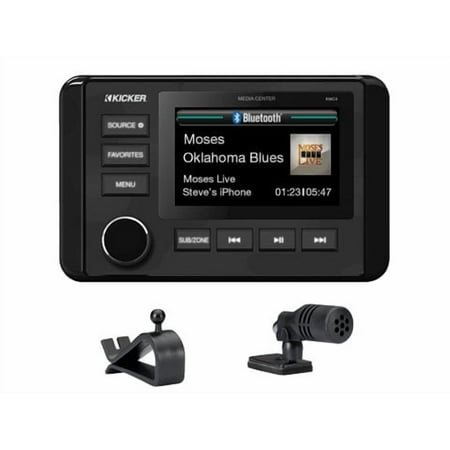 Kicker 51KMC4 KMC 3" Marine Audio Digital Receiver Gauge Style Full Color LCD