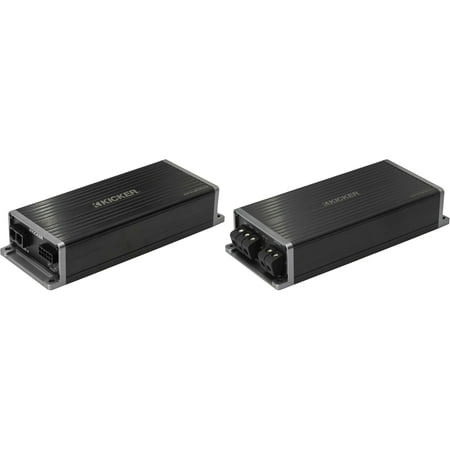 Kicker 51KPX5001 & 51KPX3004 KPX Powersports & Motorcycle Sub Amp w/ 4 Full Range Amp Bundle