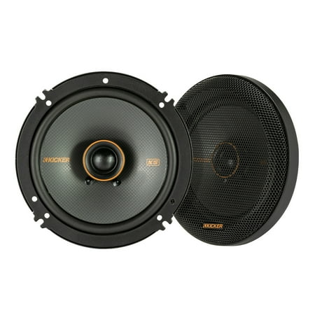 KICKER - KS Series 6-1/2" 2-Way Car Speakers with Polypropylene Cones (Pair) - Black