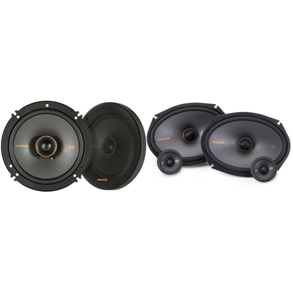 Kicker 51KSS269 KS-Series 6x9" and 2.75" 2-way Component System w/ 51KSC6504 6.5" Coaxial Bundle