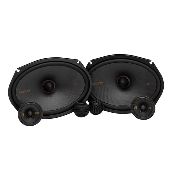 New Kicker KS-Series 51KSS369 6x9" 200W Peak Power 3-Way Component Speaker System