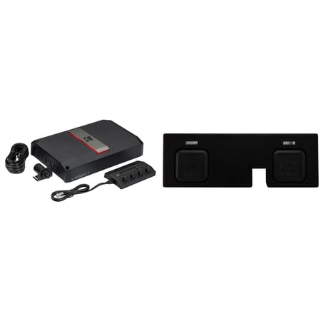 Kicker 51KTDL7T102 Tacoma Dual 10" L7T Subwoofer Enclosure + LX1300.7 Amp 2-Ohm Loaded Bass Package
