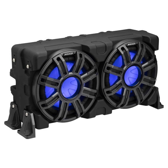 Kicker 51MWLE102 MWLE 10" (25cm) Loaded Premium Marine Sub Enclosure with Passive Radiator 2-ohm