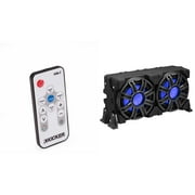 Kicker 51MWLE104 - MWE 10-Inch Loaded Premium Marine Sub Encl w/ Passive Radiator 4ohm  Includes LED Remote