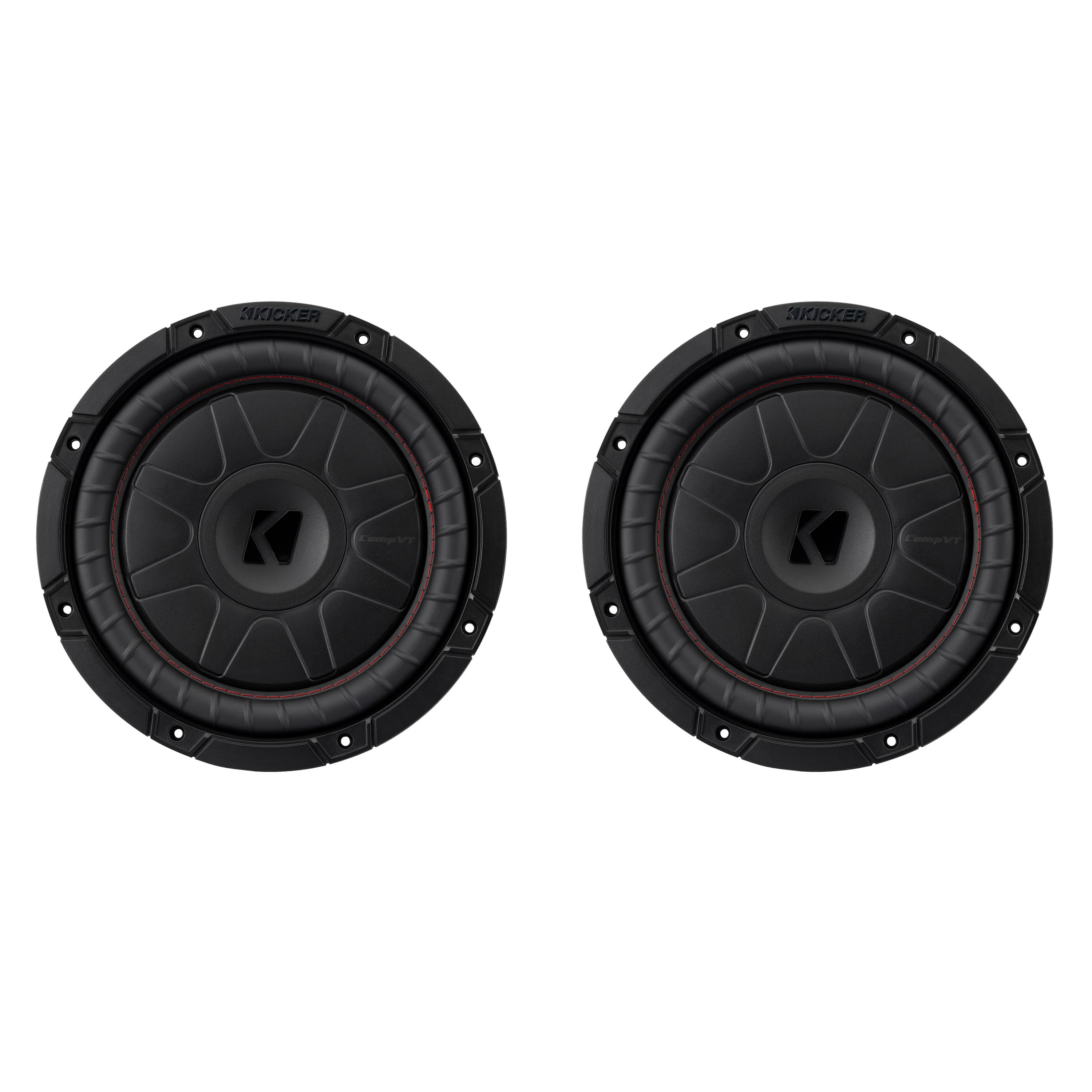10 Inch Kickers Kicker 52CVT10 CompVT 10-Inch (250mm) Subwoofer, 2-Ohm Bundle - Walmart.com