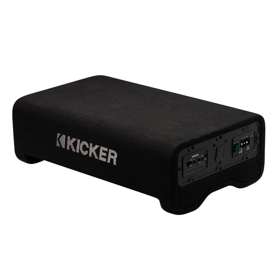 Kicker PL7TDF 10 Inch Powered Thin L7 Down Firing Subwoofer Enclosure
