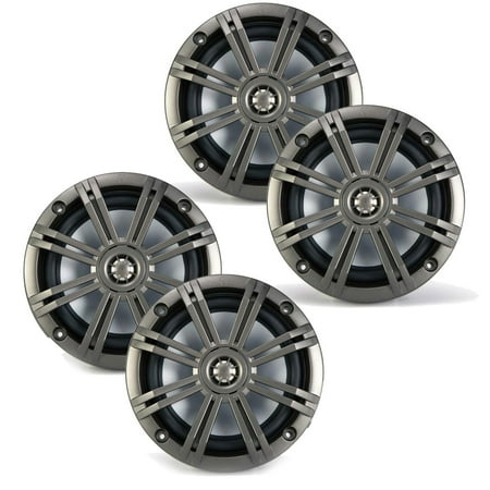 Kicker 6.5 Inch KM-Series Marine Speakers 41KM654CW bundle