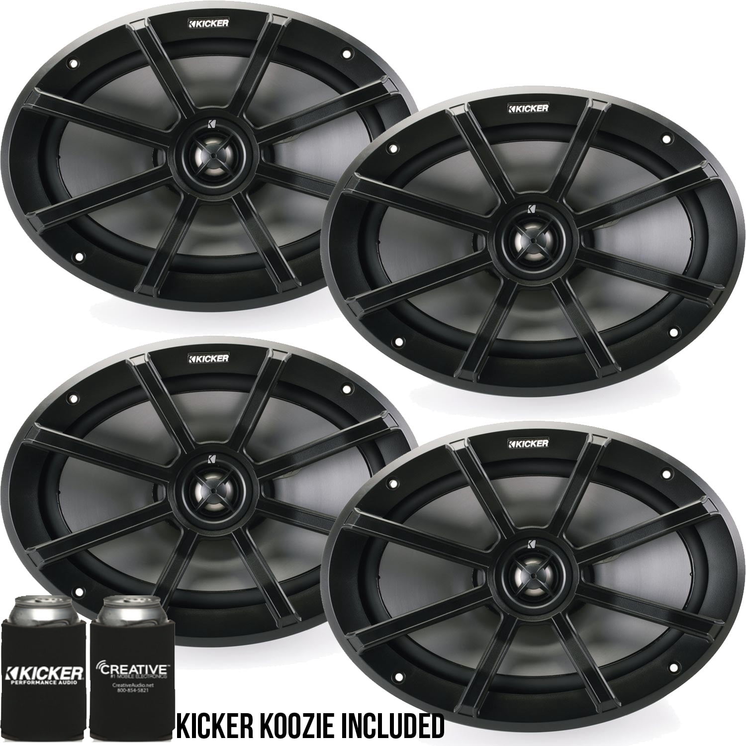 Kicker 6x9 Inch PS-Series Powersports Speakers 40PS692 bundle - Walmart.com