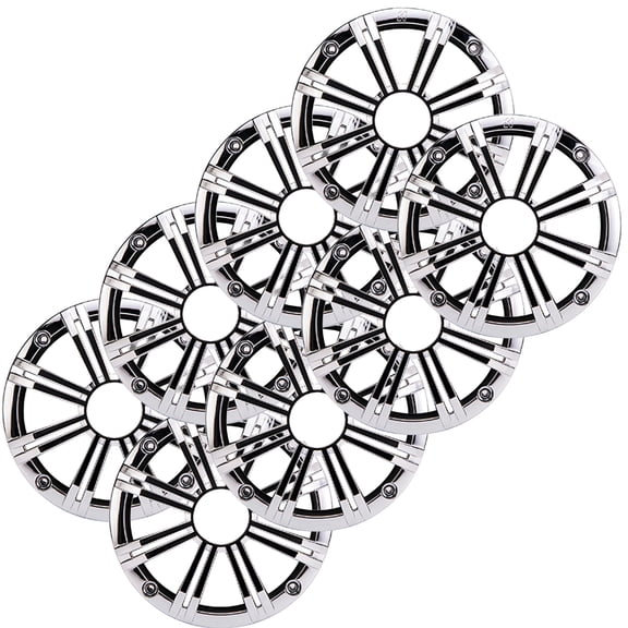 Kicker (8) OEM 8" Chrome Grill Upfittings Popular with Veranda, Godfrey, Bennington Boats