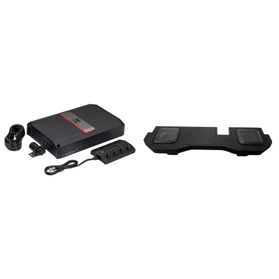 Kicker Bundle - Compatible with Ram Dual 10" L7T Solo-baric Enclosure & 7 Channel LX Amplifier Audio Upgrade ( 51KRDL7T102, 51LX13007)