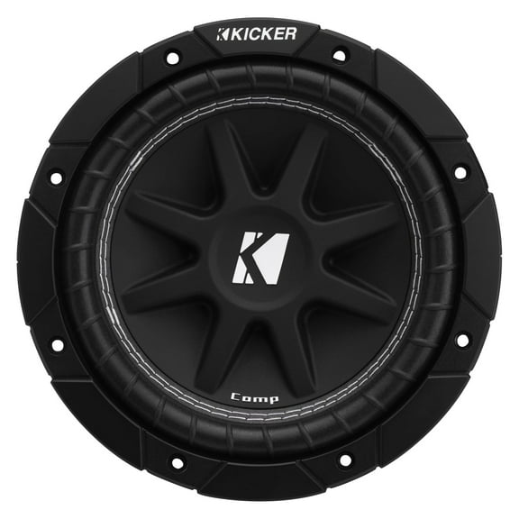 Kicker 43C84 Comp 8" SVC 4-Ohm, 100W RMS 200W Peak Sub for Car, Truck, SUV, UTV