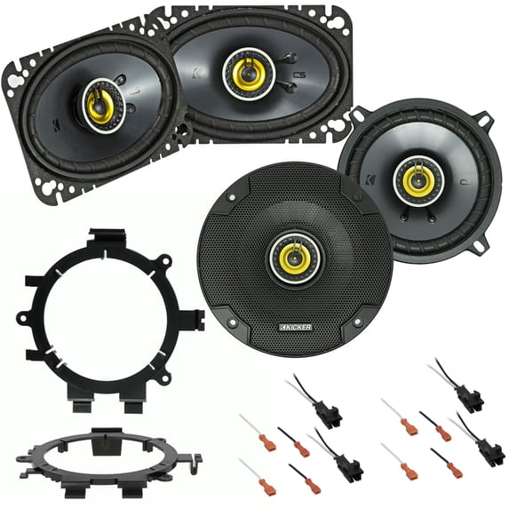 Kicker CS Series 5.25in black car speaker upgrade for 1999-2007 Chevrolet vehicles