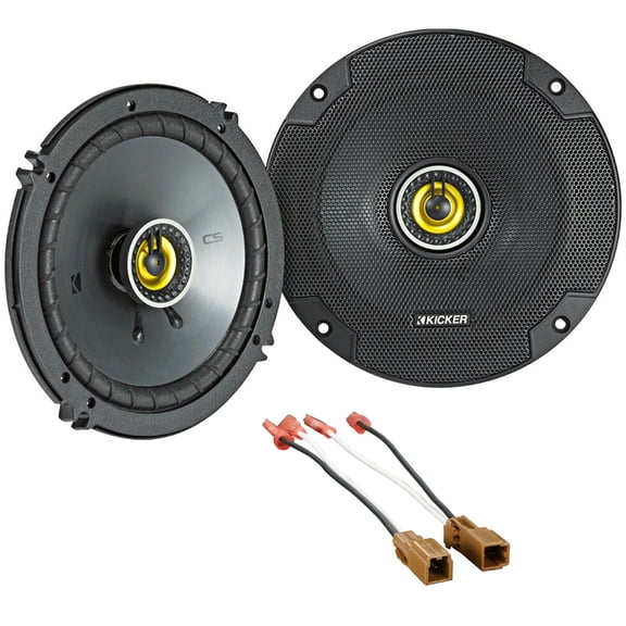 Kicker CS Series Front Door Speaker Replacement Package Fits select 1998-2004 Nissan Frontier