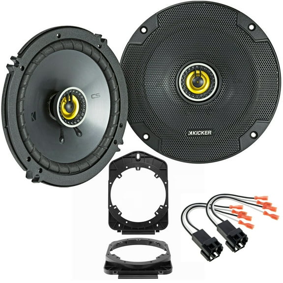 Kicker CS Series Rear Speaker Upgrade Package Fits select 2007-2014 vehicles from Chevrolet, GMC